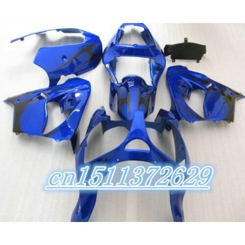 Dor-KAWASAKI ZX9R NINJA 2002-2003 ZX-9R ZX 9R Blue 9 R ZX9 R 2002 2003 02 03 Fairing Kit D