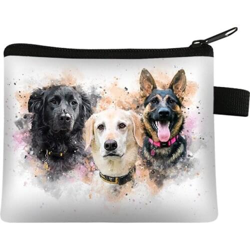 Cute Pug Dog Coin Bag Men Lovely Pet Animal Wallet Women Purse Travel Small Lipstick Bags Gift