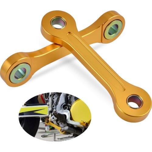 CNC Motorcycle Linkage Lowering Link Kit For Suzuki DRZ400 DRZ400E DRZ400S DRZ400SM 2000-2021 For Kawasaki KLX400 2000-2019