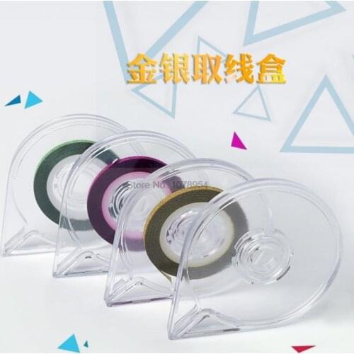 1000pcs Nail Gold And Silver Wire Drawing Box Gold And Silver Wire Take-up Device Plastic Extraction Box Painted Line Tool