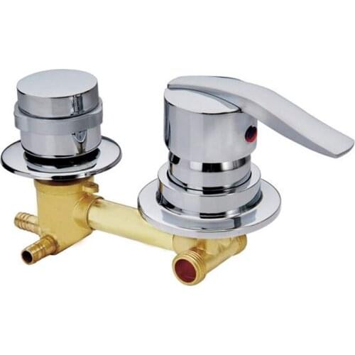 Brass thermostatic valve mixing valve water temperature control valve bathroom faucet valve thread cannula type