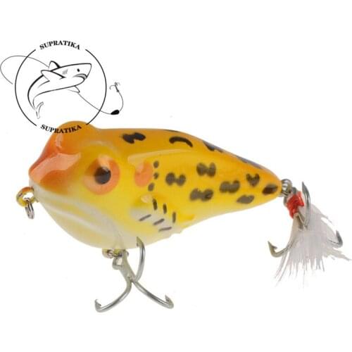 Artificial Topwater Floating Frog Wobblers 6cm/8g Soft Fishing Bait3D Eyes Anti-corrosion Bionic Fishing Lure Soft Bait