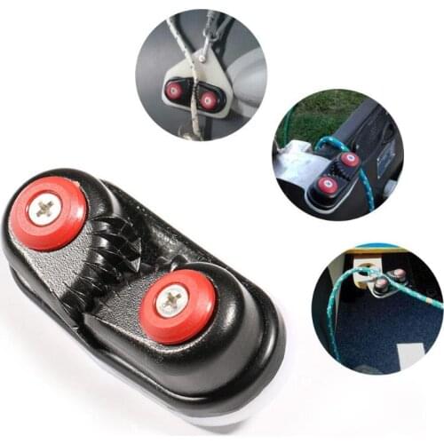 Cam Cleat Aluminum Alloy Rowing Inflatable Boat Sailing Fast Entry Rope Cleats Canoe Kayak Accessories Black