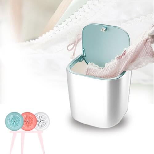 Mini Washing Machine Portable Washer Ultrasonic Turbine Sterilization Removal Dirt Underwear Cleaner USB With A US Plug