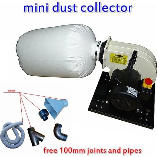 Mobile Industry Dust Collector Woodworking Cloth Bag Vacuum Cleaner for diy cnc router engraving Machine