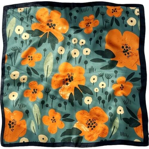 Luxury Brand 100% silk scarf fashion beach stoles female foulard shawls wrap pure hijabs scarves High Quality Square Bandana