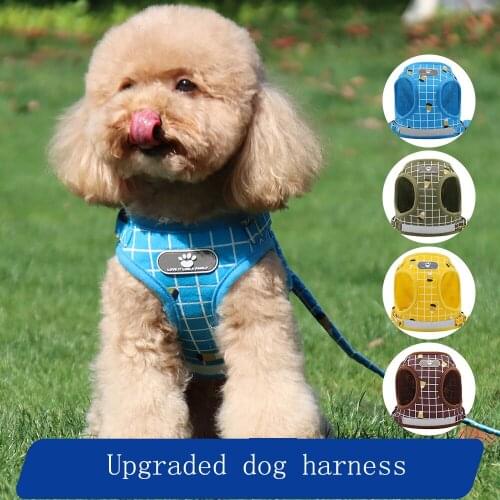 Dog Cat Harness And Leash Set For Small Dogs Kitten Cats Puppy Walking Vest Harness Leads Pets Cat Dogs Clothes Accessories