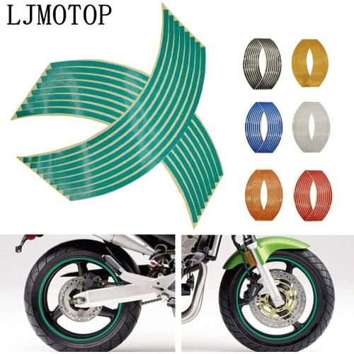 Wheel Sticker Reflective Rim Stripe Tape Bike Motorcycle Stickers For Ducati CB650F VTR1000F VFR750 800 VF750 RC51