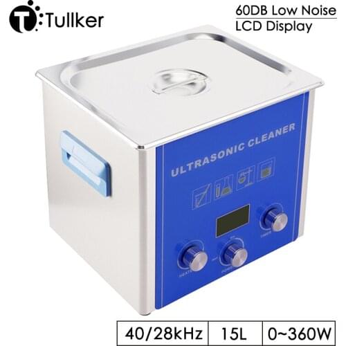 15L 360W Ultrasonic Washing Machine Time Heat Power Adjustable for Car Gear Parts Golf Ball Hardware PCB Ultrason Sonic Cleaner