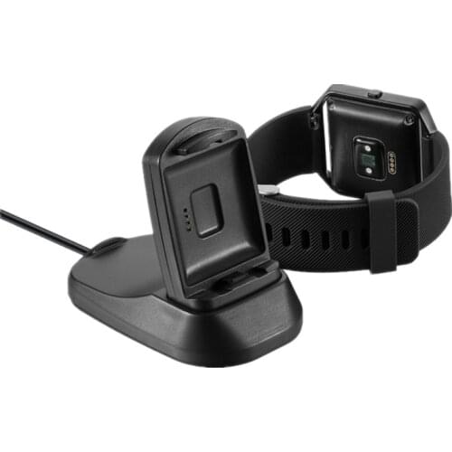 Charger Charging Stand Charging Dock Station Cradle Holder Charging Clip Premium Plastic Bracket Cable for Fitbit Blaze / ionic