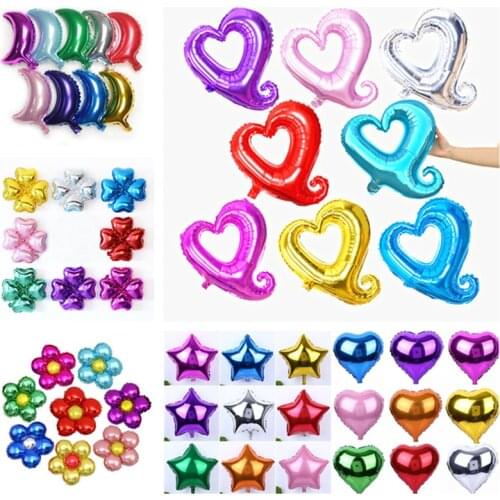 18 Inch Pearl Pink Love Foil Heart Helium Balloon Wedding Decoration I Love You Marriage Balls Birthday Children Party Supplies