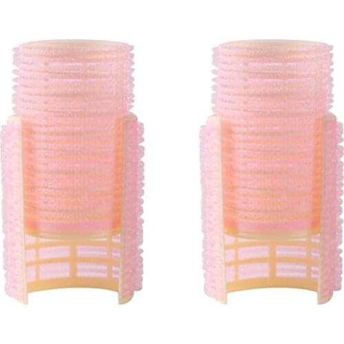 2pcs Hair Rollers Curlers Self Grip Holding Self-Adhesive Sticky Small Self Grip Hair Rollers Salon Curlers For Short Hair