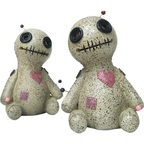 2021 Voodoo Doll Cone Burner Will Stand Out from Your Decoration 2pcs Cute Lovely 4in Resin Voodoo Doll Incense Burner Holder W4