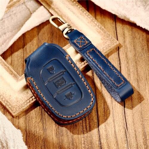 3 Buttons Leather Car Remote Key Fob Shell Holder Cover Case Keychain For HYUNDAI Tucson Elantra Sonata I40 IX35 I45 Accessories