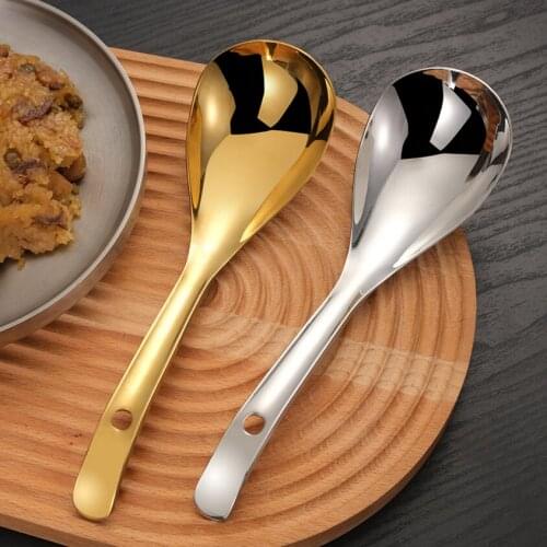 304 stainless steel ladle canteen thickened meal ladle large porridge public ladle soup ladle