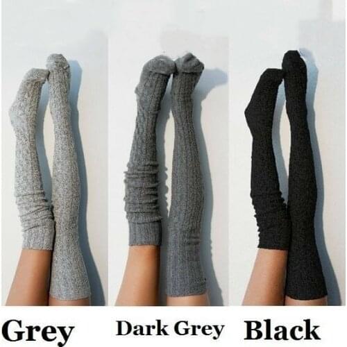 4 Style Fashion Winter Womens Stockings Gaiters Long Socks Thigh High Stockings Female Warm Over Knee Socks Women Stocking