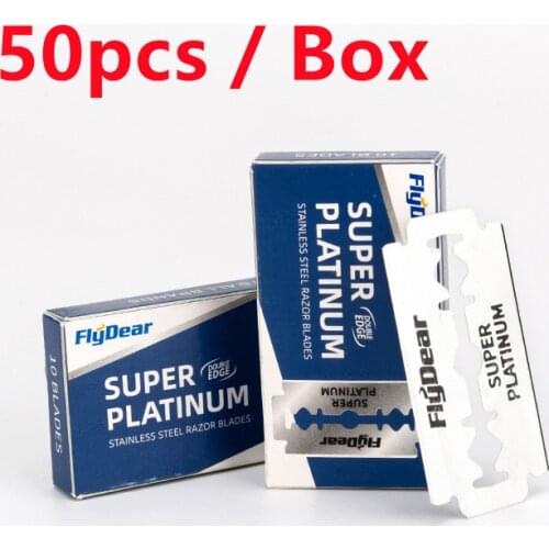 50pcs Dorcc Razor Blades Stainless Steel Safety Razor Blades For Shaving Razor Men Shaver Barber Blade DropShipping