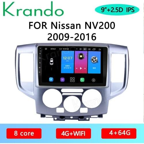 Krando Android 10.0 9" IPS Full Touch Car Multimedia Radio For Nissan NV200 2009-2016 Audio DSP Navi Bluetooth Carplay Wifi