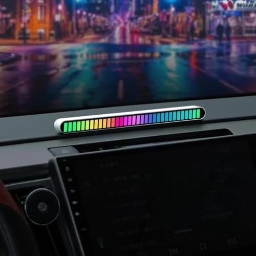 Car Atmosphere Light USB LED RGB Strip Light Music Sound Control Interior Styling Decorative RGB LED Dynamic Ambient Backlight