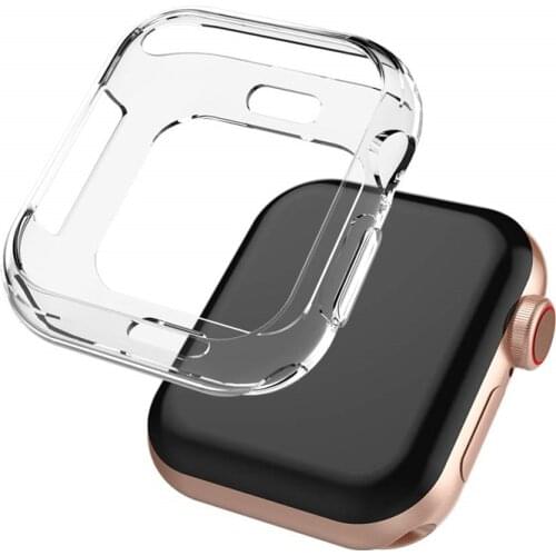 Case for Apple Watch Series 4 40mm 44mm Soft TPU All Around Protective cases Ultra-Thin HD Clear Bumper Cover for iWatch