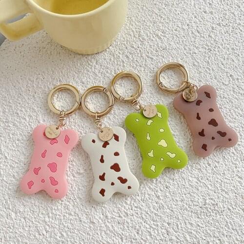 Cartoon Bones case for AirTag Strap Key Ring Silicone Loop Unique Soft Universal Finger Strap Charm Lanyard for AirTag