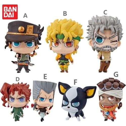 Bandai Gashapon SD 04 Jojos Bizarre Adventure Kujo Jotaro Dio Brando Joseph Joestar Action Anime Figure Model Collect Kids Toys
