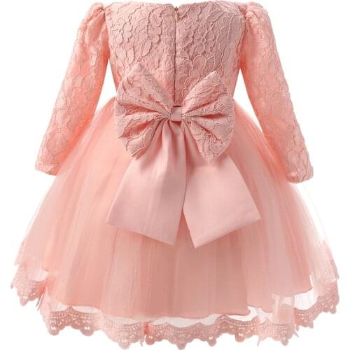 Fancy Baby Lace Christening Gowns Dress For Girl Toddler Girl Baby 1 Year Birthday Outfits Infant Party Princess Costume