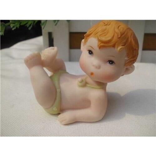 Lying Baby silicone mold , baby silicone mold for soap , 3D baby molds , handmade fondant cake decorating tools