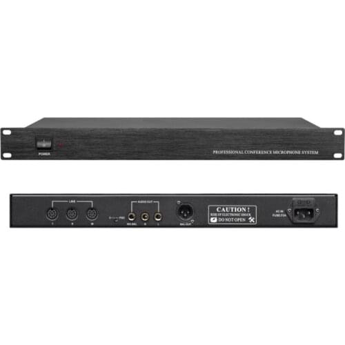 ZIXUAN Pro 1 Host 1 Chairman 16 Delegate High-end Wired Conference Microphone System Classical MIC for Meeting Room
