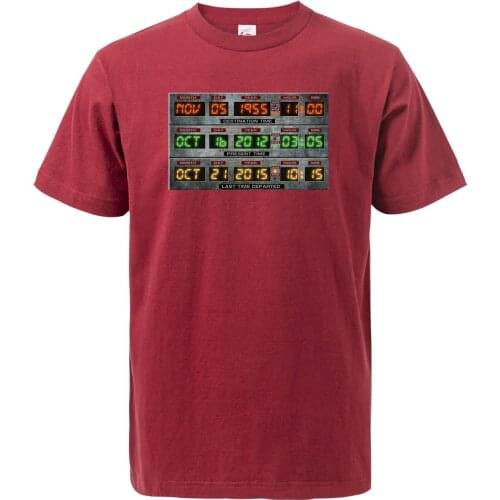 Back To The Future Widget Convecteur Temporel Printed Men T-Shirt 2019 Summer Fashion Streetwear Hip Hop T Shirt Cotton Tops Tee