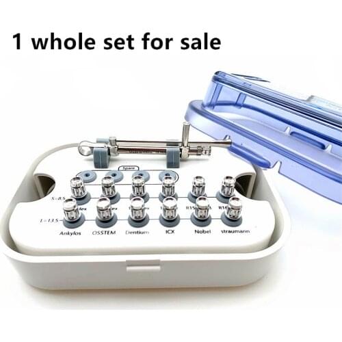 1 whole set Dental Implant Restoration tool kit Dental Universal Implant Torque Screwdrivers Wrench