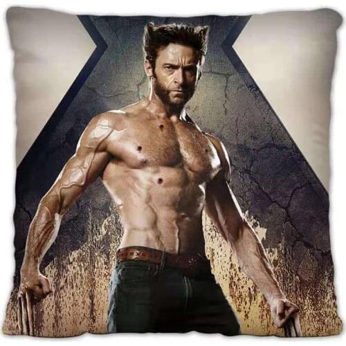 Hugh Jackman with The Same Style Pillowcase Star Series Cushion Cover Home Decor Throw Covers Star Souvenir Decor Pillow Cover