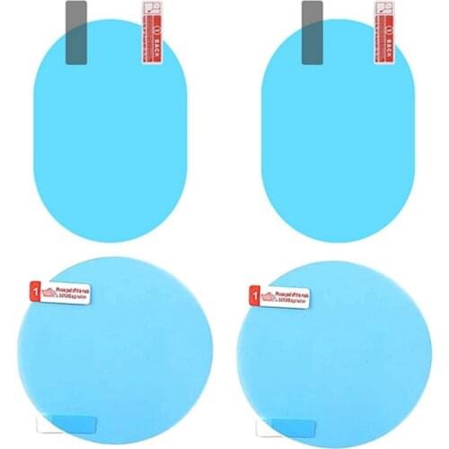 Car RearView Rainproof Film Nano Clear Side Mirror Anti Rain Fog Water Soft Film Protction Sticker Tool Car Exterior 2Pcs/Set