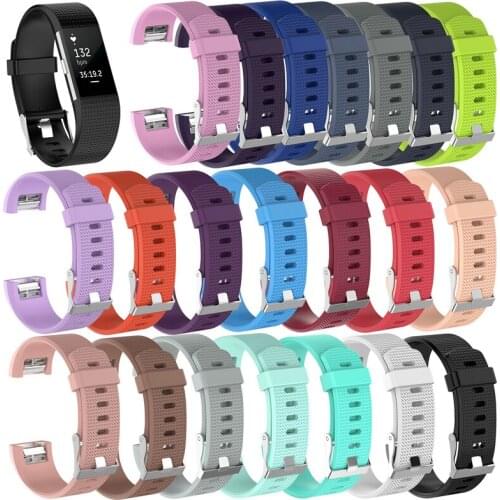 New strap for fitbit charge 2 band Silicone Sport bracelet belt replacement wristband For Fitbit charge2 heart rate watch