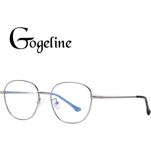 Anti Blue Light Glasses Computer Alloy Frame Blocking Filter Reduces Digital Eye Strain Clear Regular Gaming Goggles Eyewear