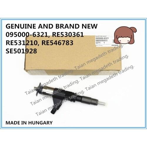GENUINE AND BRAND NEW DIESEL FUEL INJECTOR 095000-6320, 095000-6321, RE530361, RE531210, RE546783, SE501928 FOR 4045T, 6068T