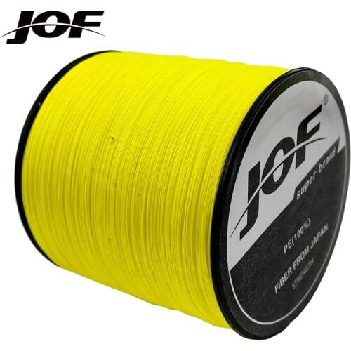 JOF 12/9/8 Strands PE Braided Fishing Line 100M Multifilament Fish Cord 18-135LB Carp Fishing pesca