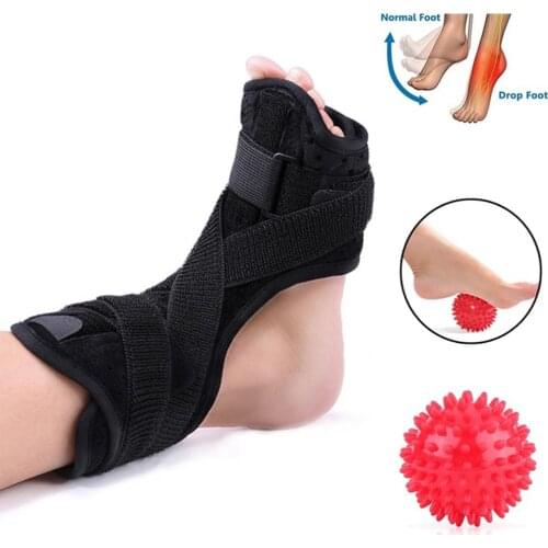Adjustable Plantar Fasciitis Night Foot Splint Drop Orthotic Brace Elastic Dorsal Night Splint