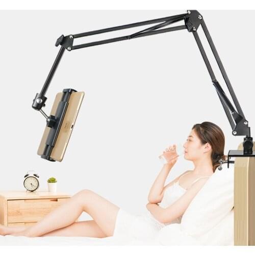 360 Adjustable Bed Tablet Stand For 4.7 to 13 Inch Mobile Phones Tablets Lazy Arm Bed Desk Tablet Mount Support For iPad pro12.9