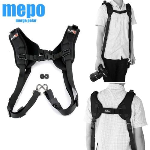 Two Shoulder Camera Strap for DSLR Digital SLR Camera Canon Nikon Sonys Quick Rapid camera accessories Neck Strap Belt