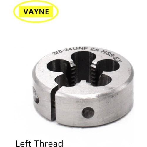 VAYNE American system adjustable Fine Thread screw HSS Die Machine left Round Dies AR-D U4-40/4-48 1/4-20/28/32/36 3/8-16/24