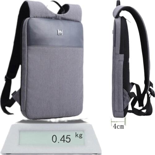 2021 ultra-thin 14, 15-inch laptop bag simple and lightweight mens business backpack high-quality waterproof student school bag