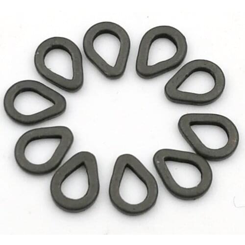 20pcs Carp fishing Covert Rig Rings Accessories Rig Rings Oval Tear Drop Hair rig Micro ring hooklink rings clips rig loops