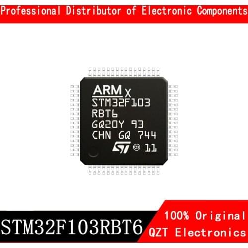 5pcs/lot new original STM32F103RBT6 GD32F103RBT6 QFP-64 microcontroller MCU In Stock
