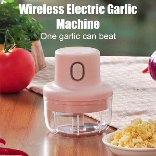 Wireless Electric Meat Grinder Food Chopper Mini Stainless Electric Kitchen Chopper Meat Grinder Shredder Garlic Press Manual