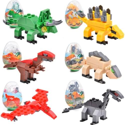 Dinosaur Toy Egg Set for Boy Action Play Figure Animal Transform Model Jurassic Park Dragon Tyrannosaur One Piece for Children