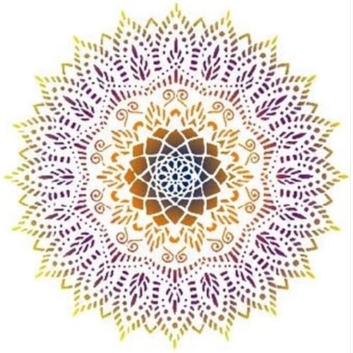 DIY Craft Layering Mandala Stencils for Painting on Wood Walls Art Scrapbooking Stamping Album Decorative Embossing Paper Cards