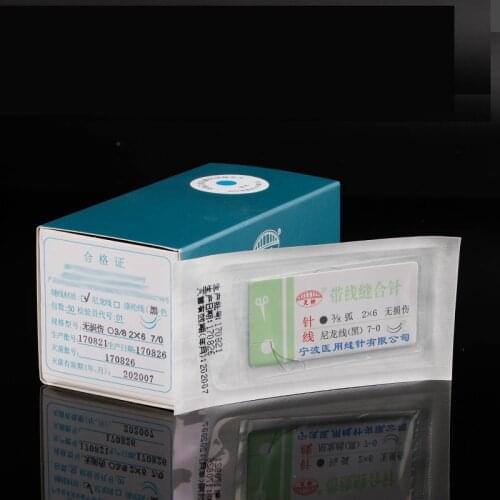 Surgical Round Suture needle surgery tool microsurgery nylon monofilament wire round harmless needle surgical instrument 100pcs