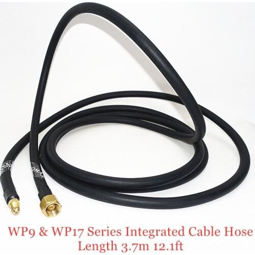 TIG Torch Cable Hose 3.7m 12.1ft M16 3/8" Connector for Gas Cooled Tungsten Electrodes Welding Gun WP9 WP17