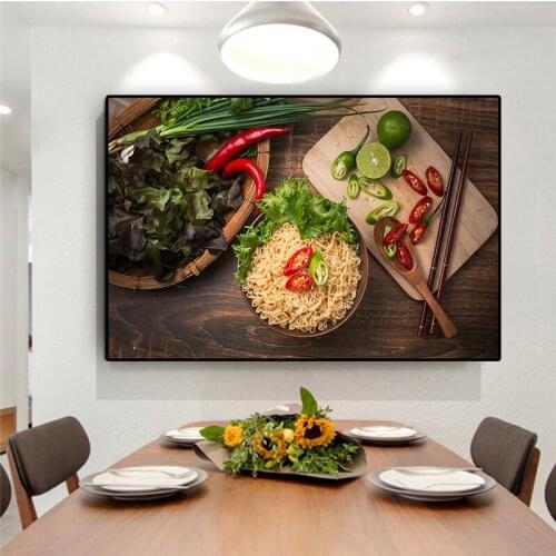 Grains Spices Cooking Supplie Kitchen Canvas Painting Cuadros Scandinavian Posters and Print Wall Art Food Picture Living Room